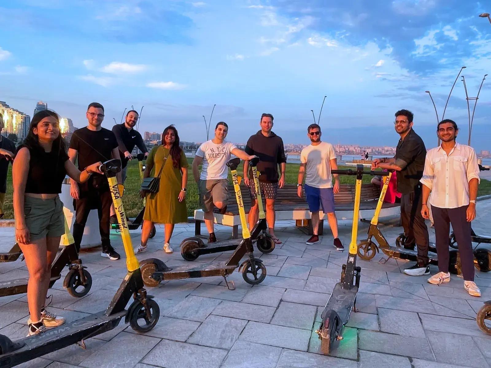 Scooters in Baku.